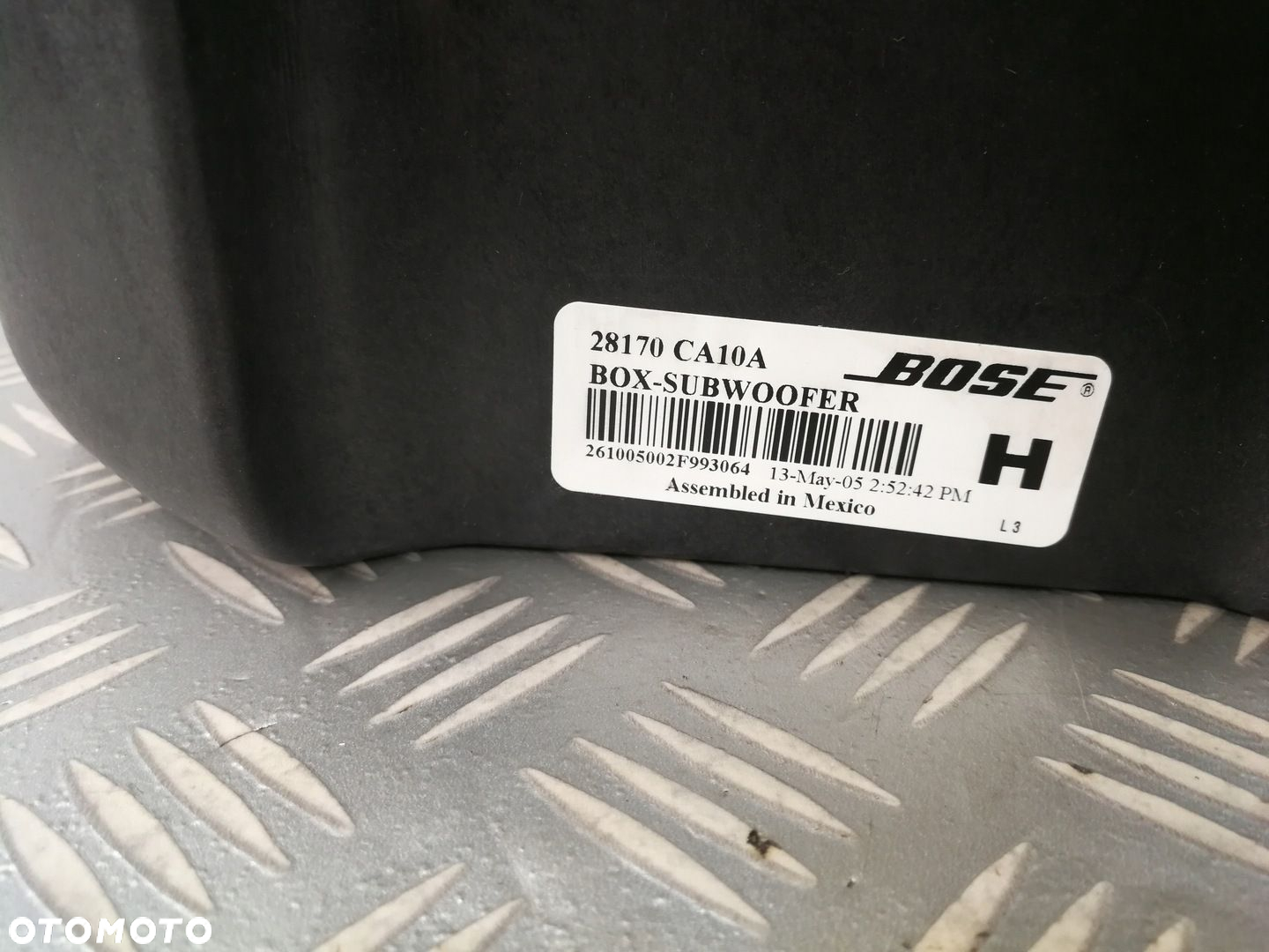28170CA10A subwoofer tuba głośnik bassowy BOSE NISSAN MURANO Z50 - 4