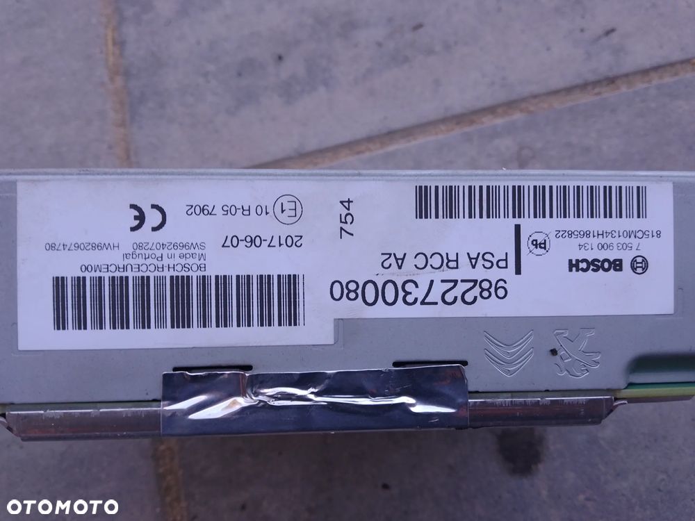 PEUGEOT 2008 3008 RADIO 9822730080 - 3