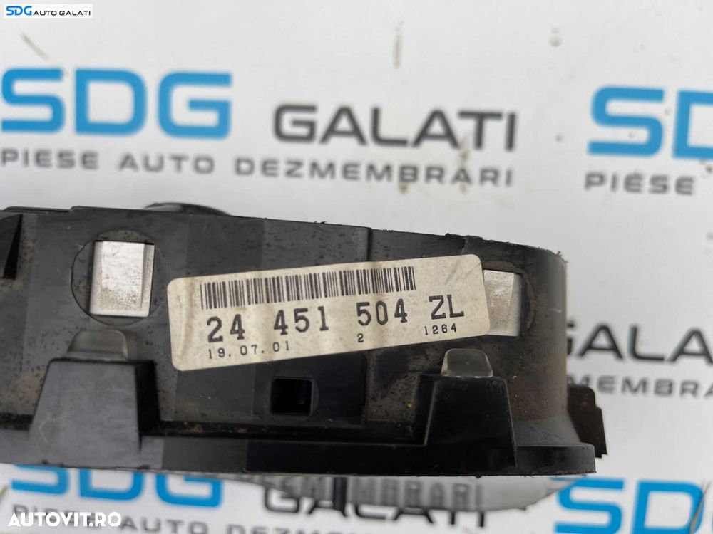 Ceas Ceasuri Cluster Instrumente Bord Opel Astra G 1.6 1998 - 2004 Cod 24451504 ZL [B2937] - 4