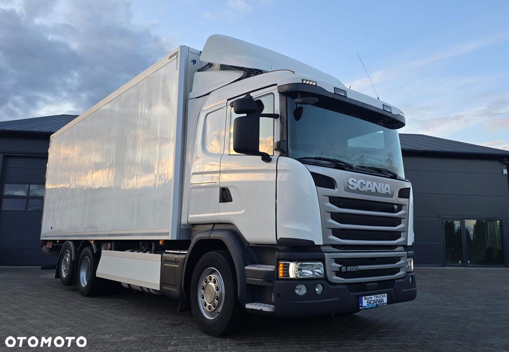 Scania G490 6x2 18 palet chłodnia diesel kurierka odwierty piękny stan świeży import! - 27