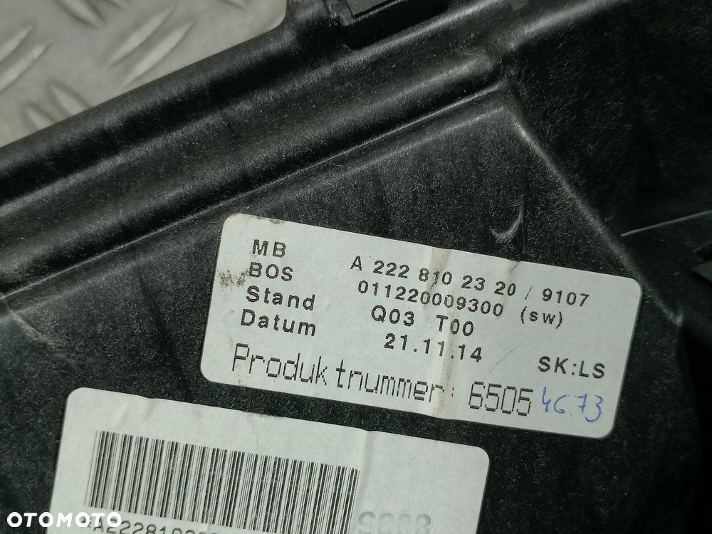 OSŁONA PRZECIWSŁONECZNA LEWY TYŁ MAYBACH X222 - 10