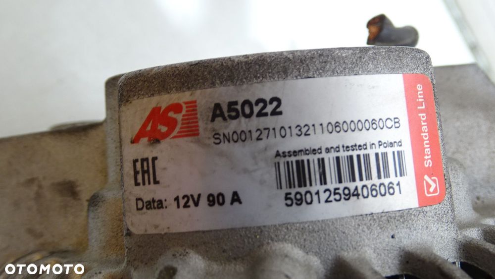 ALTERNATOR 90A MAZDA 6 2.0  A5022 - 4