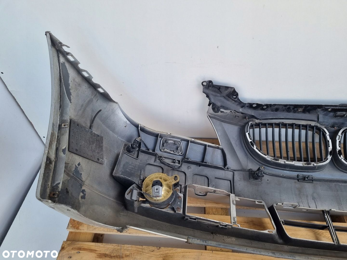 BMW E60 03-07r KOMPLETNY PRZEDNI ZDERZAK przód SREBRNY SPRYSKI PDC 354 - 13
