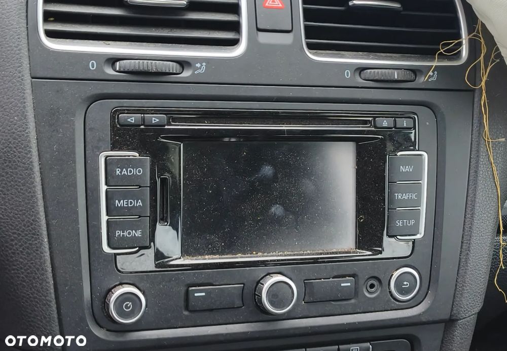 VW GOLF VI 10r RADIO RADIOODTWARZACZ NAVI NAWIGACJA - 1