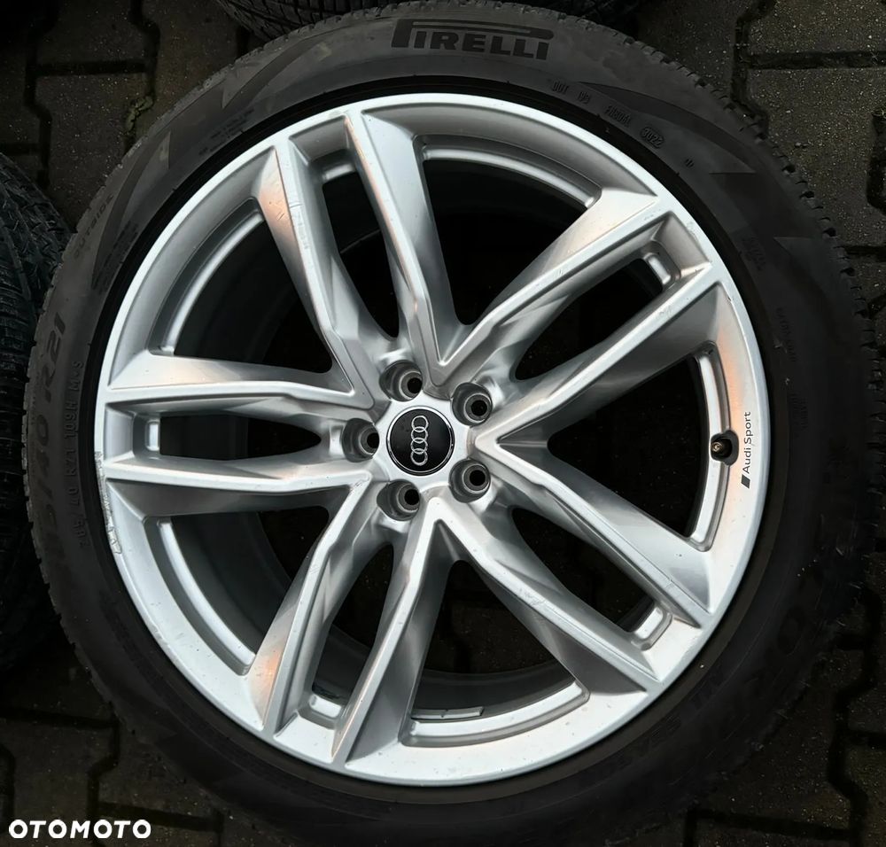 Audi Q7 Q8 4M felgi koła oryginał 21" 4M0601025AJ ET31 opony Pirelli 285 40 21 - 5