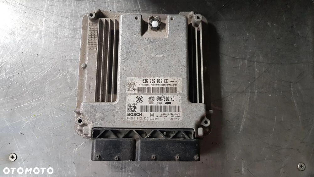 KOMPUTER STEROWNIK SILNIKA 1.9 TDI 03G906016KC EDC16U1 VW AUDI SEAT SKODA - 1