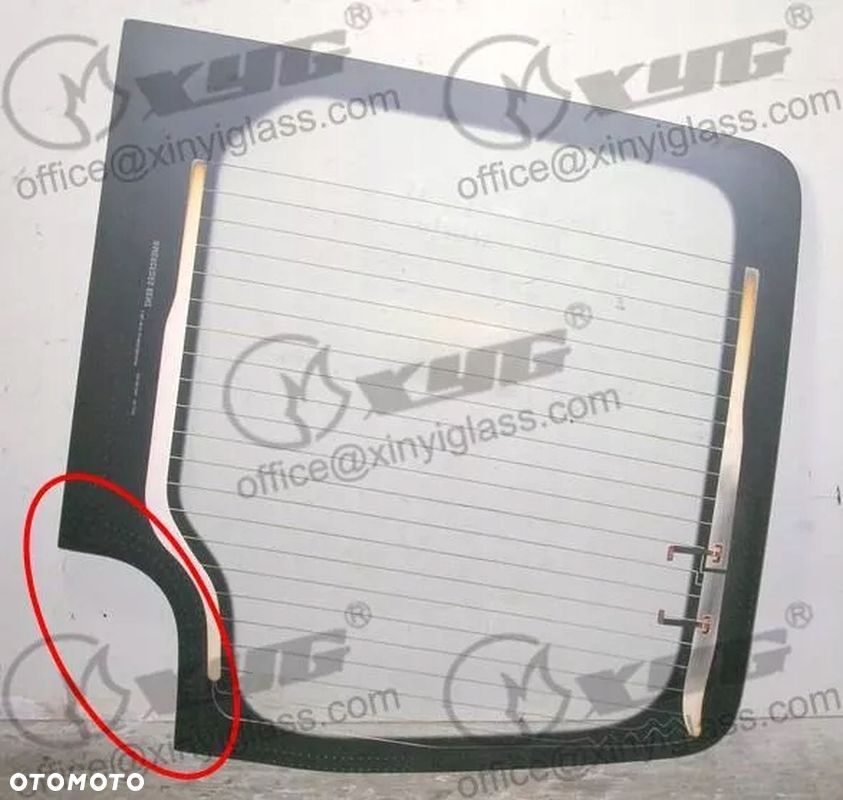 SZYBA TYLNA MERCEDES SPRINTER / VOLKSWAGEN CRAFTER 2006- LEWA