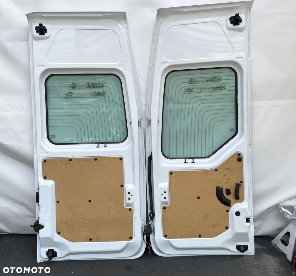 MASTER 3 4 MOVANO NV400 19- DRZWI TYLNE TYŁ BIAŁE PRZESZKLONE KOMPLET  22r. - 10