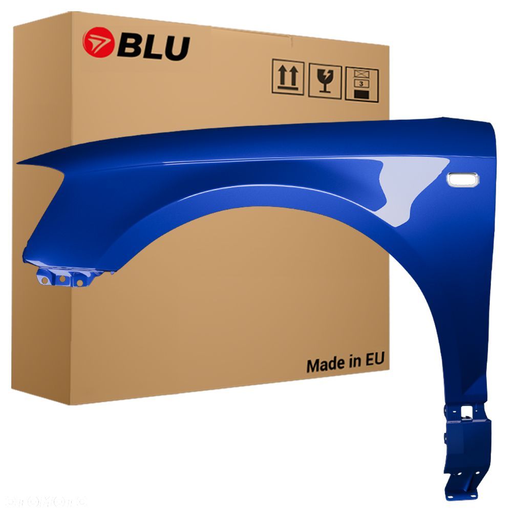 BLU Błotnik AUDI A3 8P LZ5C lewy niebieski 03-08 przód ocynk MauritiusBlau OzeanBlau - 1