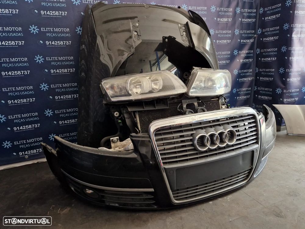 Frente completa usada AUDI A6 C6 TDI capot parachoques guardalamas oticas radiadores - 2