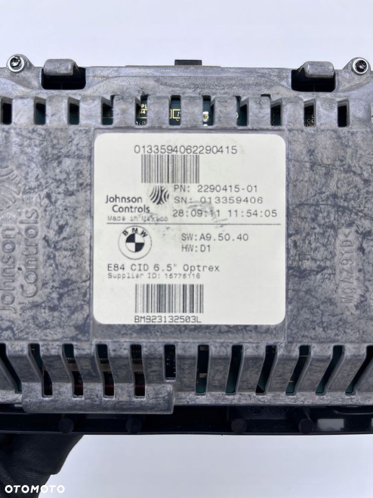 BMW E84 X1 EKRAN MONITOR WYŚWIETLACZ NAWIGACJI 9231325 - 5