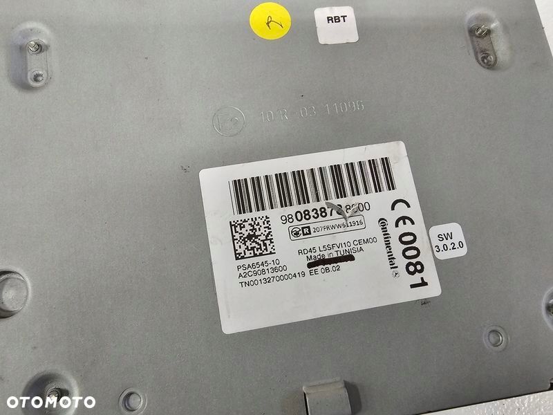 CITROEN DS4 C4 2 II RADIO CD 9808387880 - 2