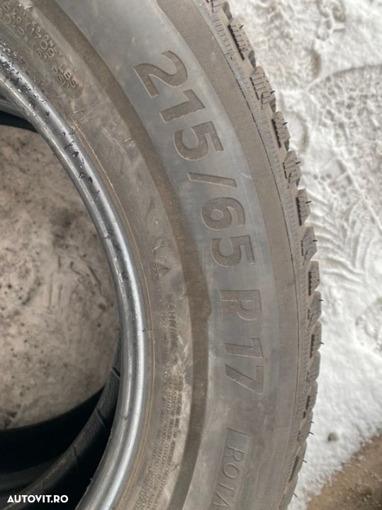 vand 4 anvelope 215/65/17 michelin de iarnă in stare foarte bună - 5