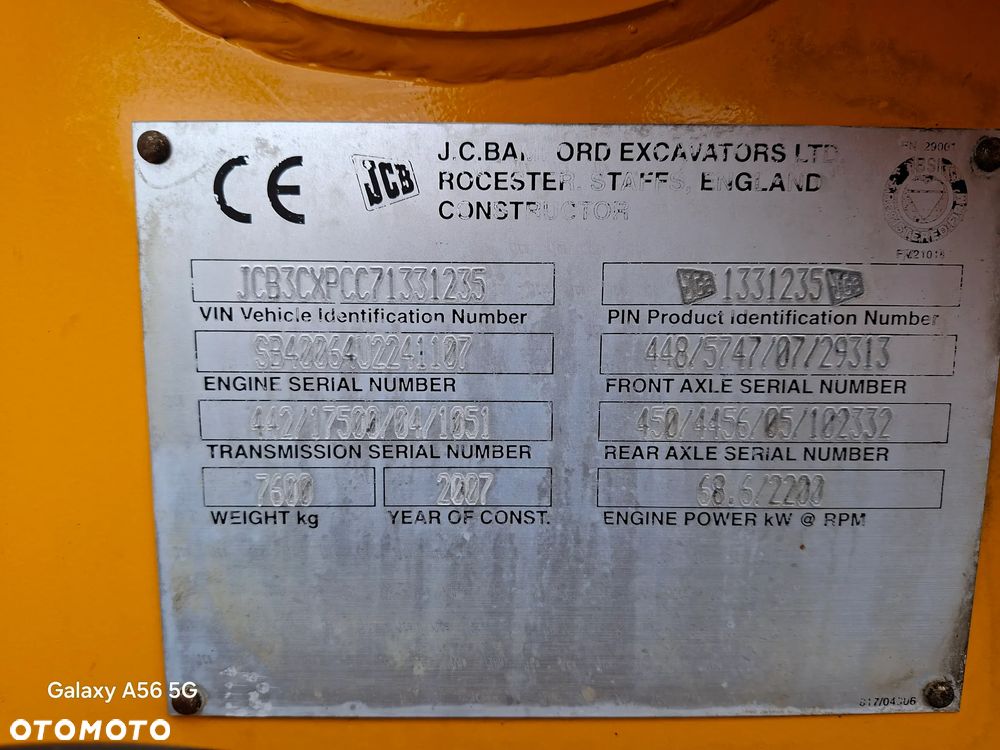 JCB JCB 3CX / Joystick / Koparko Ładowarka / - 8