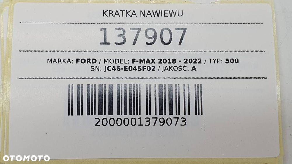 KRATKA NAWIEWU FORD F-MAX 500 JC46-E045F02 2019 EUROPA - 8