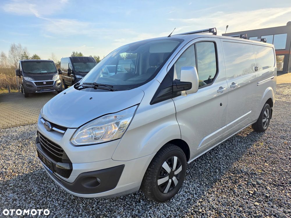 Ford TRANSIT CUSTOM 2,0 TDCI 170 KONNY 290 L2 DŁUGI LONG BOGATA WERSJA KLIMA WEBASTO 2 X BOCZNE DRZWI GWARANCJA KAMERA PARKTRONIK - 1