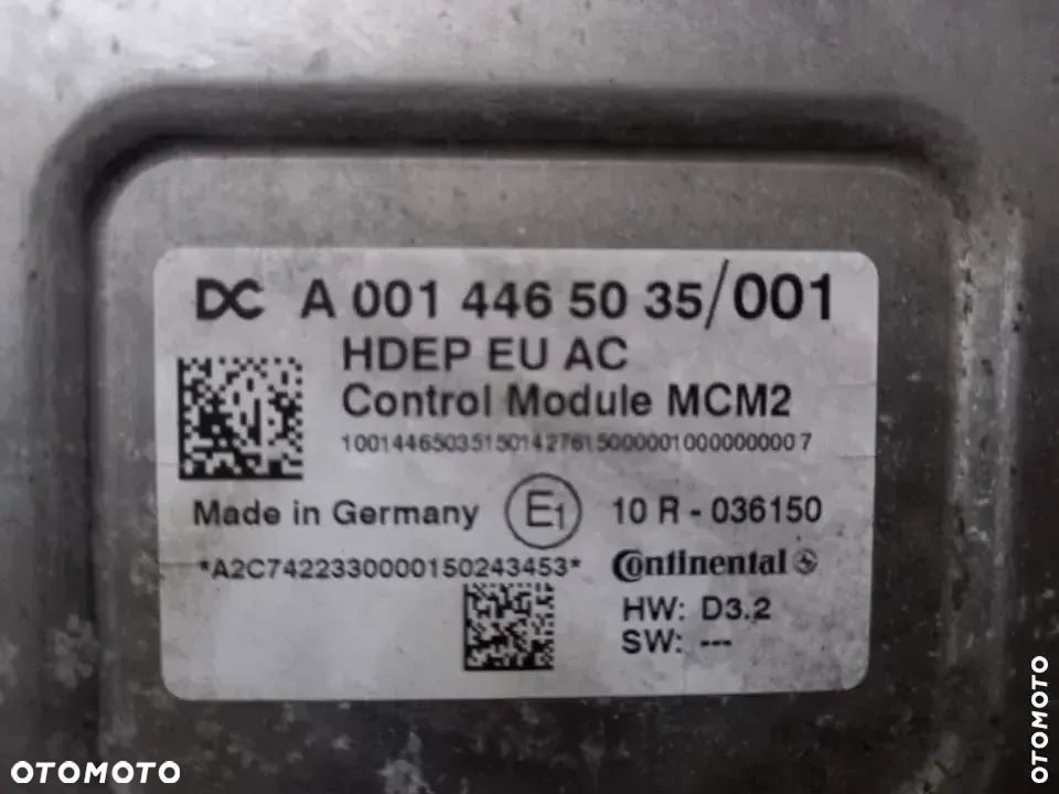 Komputer sterownik silnika Mercedes Actross A0014465035 - 3