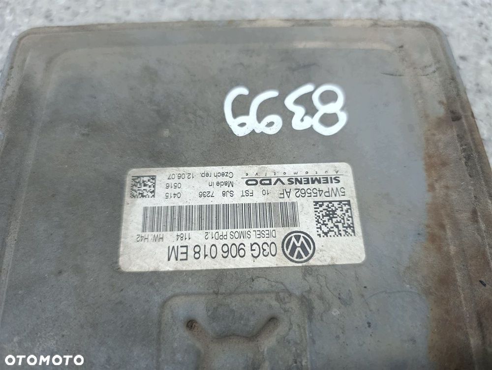 KOMPUTER, STEROWNIK VW PASSAT B6 03G906018EM  2.0 TDI - 3
