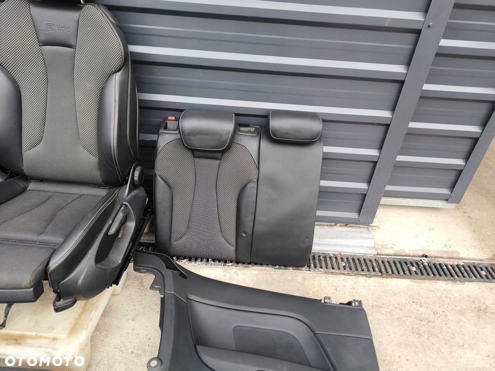 FOTEL FOTELE KOMPLET AUDI A3 8V 3-DRZWI SKÓRA+MATERIAŁ S LINE *2 ! - 7