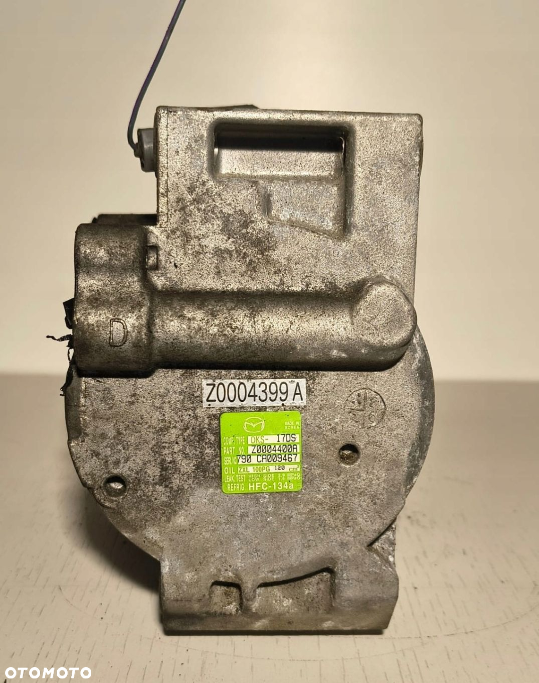 SPRĘŻARKA KOMPRESOR KLIMATYZACJI MAZDA Z0004400A, DKS17DS - 3