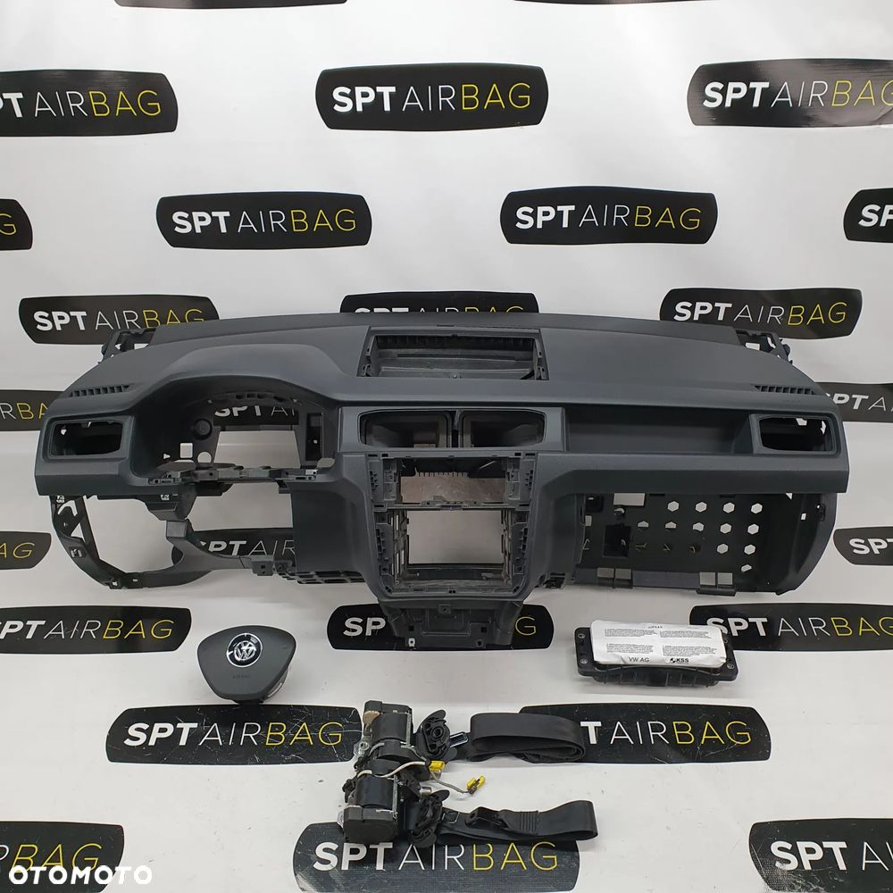 VW CADDY 2K5 DESKA ROZDZIELCZA KONSOLA KOKPIT PULPIT PODUSZKI AIRBAG AIR BAG PASY KIT SET - 1