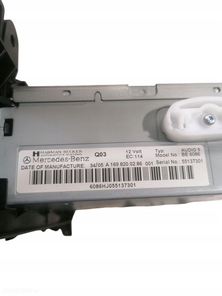 radio cd mercedes w169 a1698200286 - 3