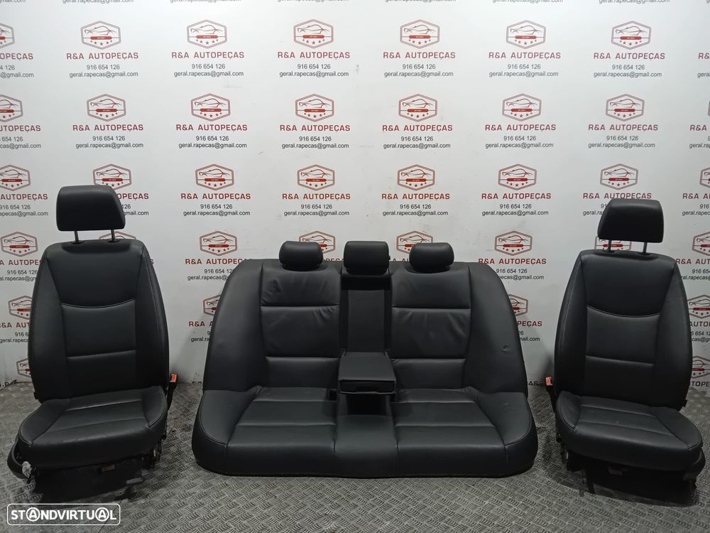 Conjunto de Bancos BMW Série 3 E90 em Pele Imaculados Original - 15
