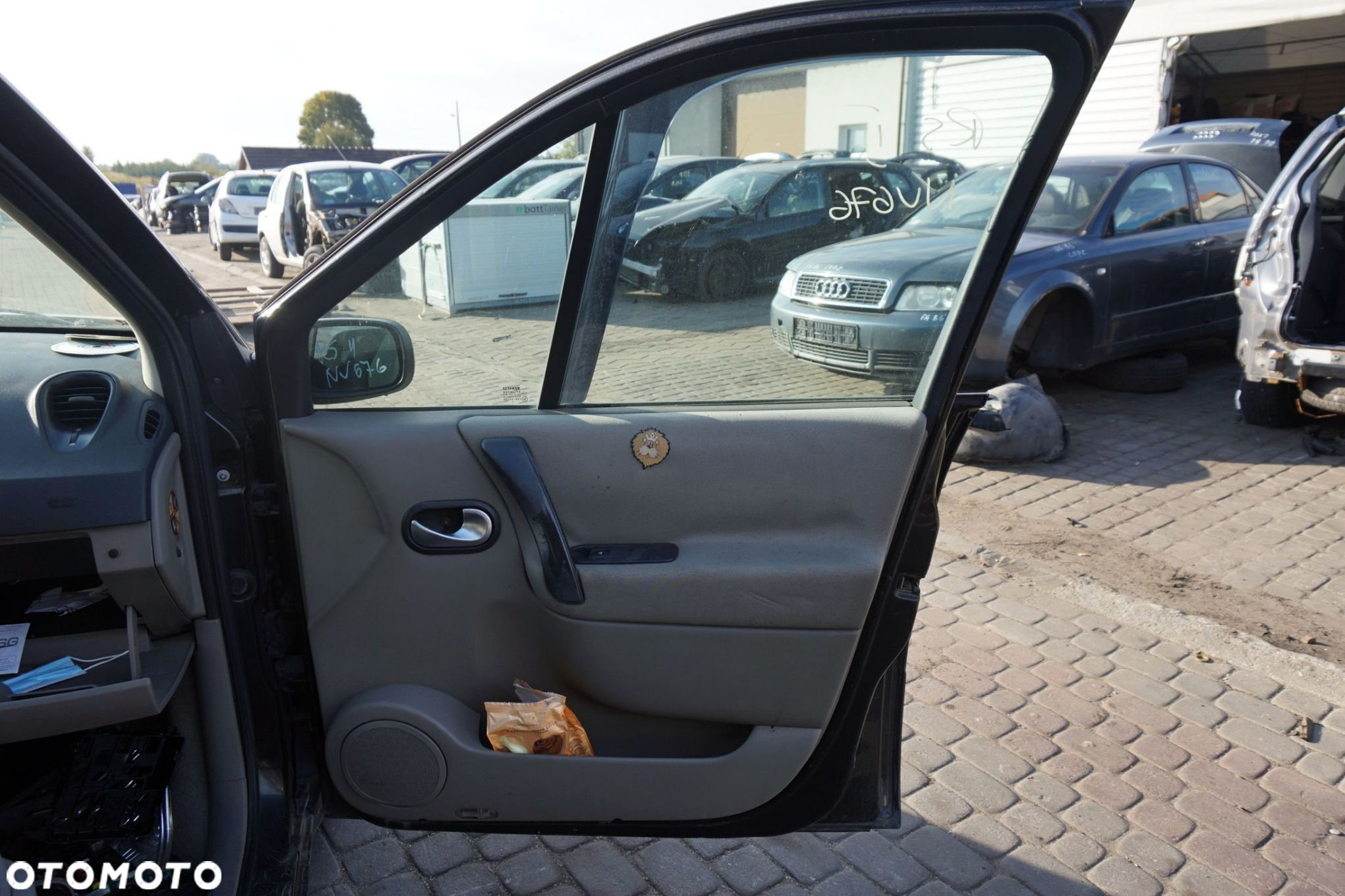 DRZWI PRZEDNIE PRAWE SCENIC II PH1 NV676  CZARNY RENAULT 2004-2006 - 5