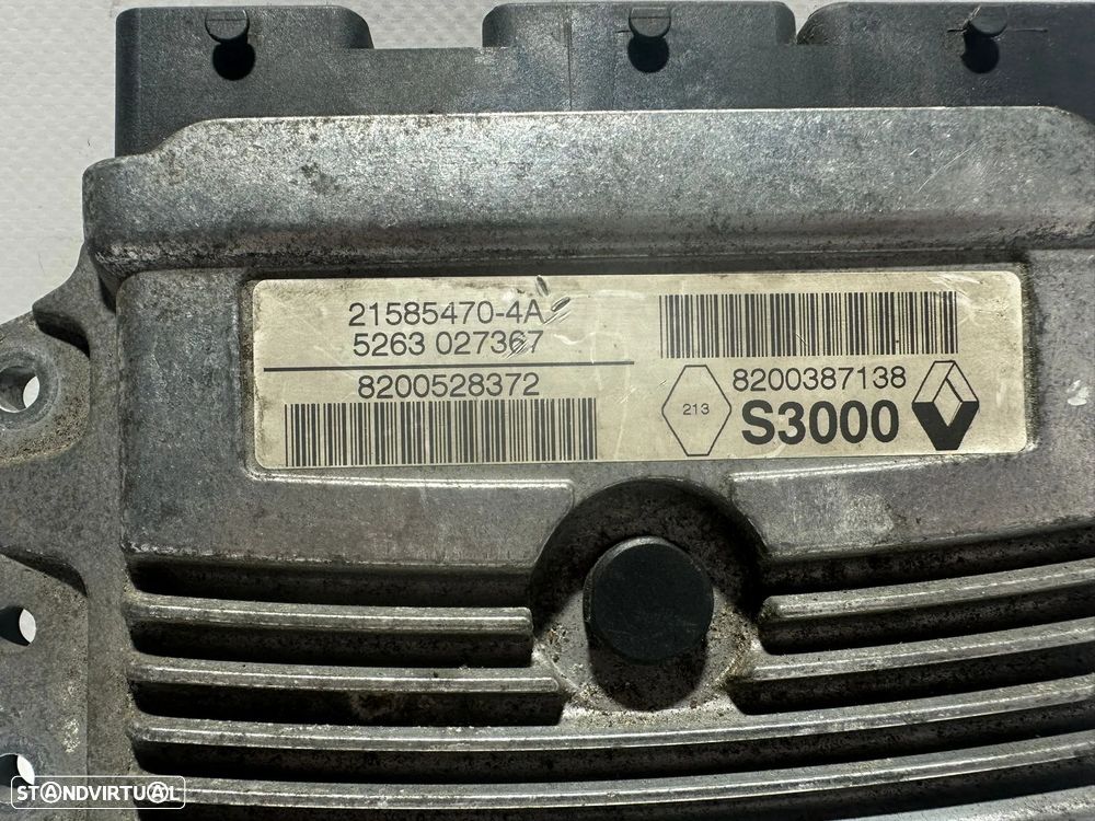 .Centralina Motor Original Siemens Renault 1.6i 16v K4M 8200387138 215842882A 2002 - 2009 - 7