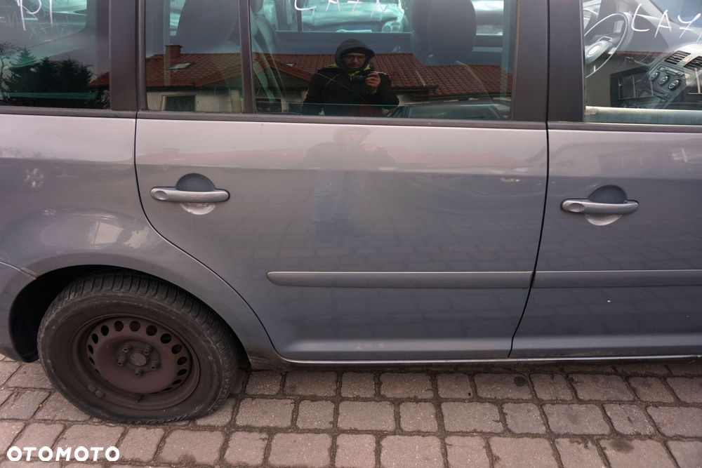DRZWI TYLNE PRAWE TOURAN I 1T LA7X  SZARY VOLKSWAGEN 2003-2006 - 3