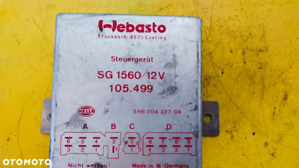 MODUŁ STEROWNIK WEBASTO BMW AUDI MERCEDES SG 1560 5HB00432704 - 2