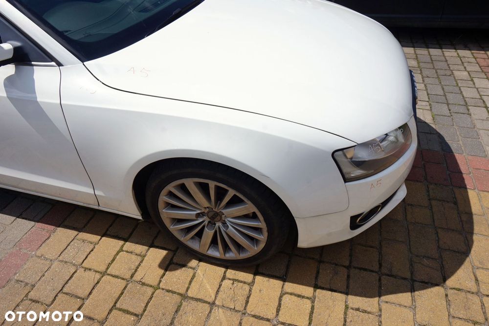 MASKA ZDERZAK BŁOTNIKI LAMPY A5 I 8T LY9C  AUDI 2007-2016 BIAŁY PRZÓD KOMPLETNY - 16