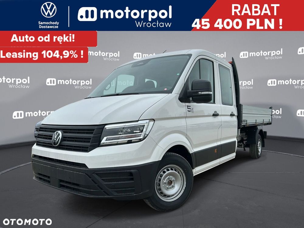 Volkswagen Crafter 35 WYWROTKA/ 7 os./Podw. Kabina L4, 2.0BiTDI 163 KM, r.o. 4490 mm - 2
