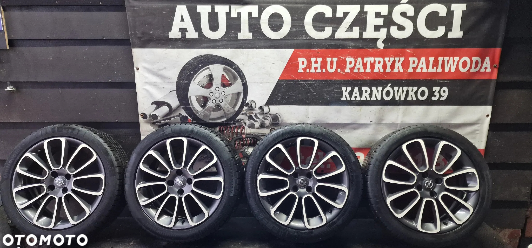ALUFELGI +OPONY LETNIE Continental 215/45 17 OPEL Adam CORSA E 4X100 ET44 R17 - 17
