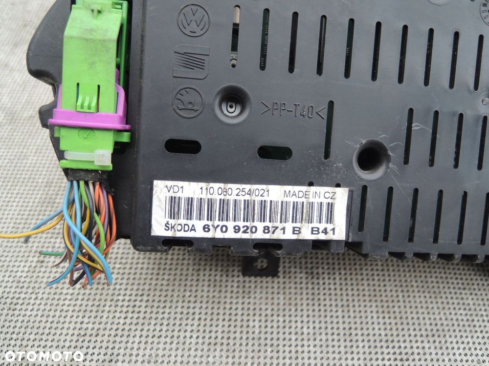 zegar licznik eu (oe) - skoda fabia i 6y 2.0b 04r - 5