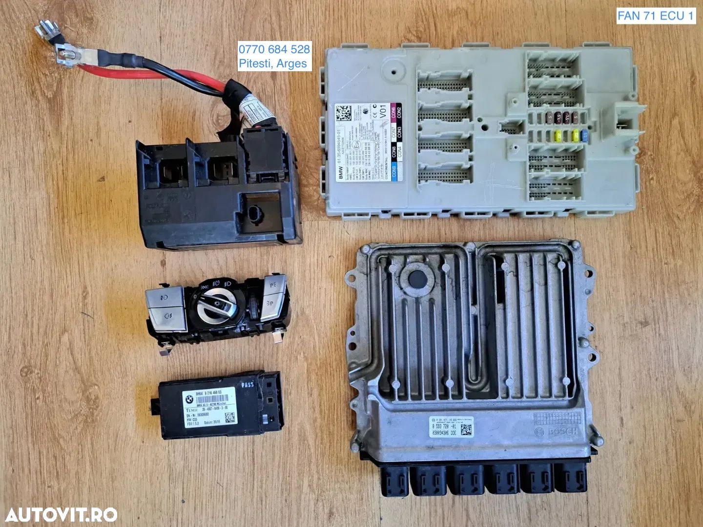 Modul unitate BCM calculator motor bloc lumini modul incalzire scaune switch baterie G30 G31 G32 G11 G12 - 1