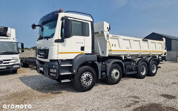 MAN TGS 35,400 8x4 Meiller Kipper Hydroburta