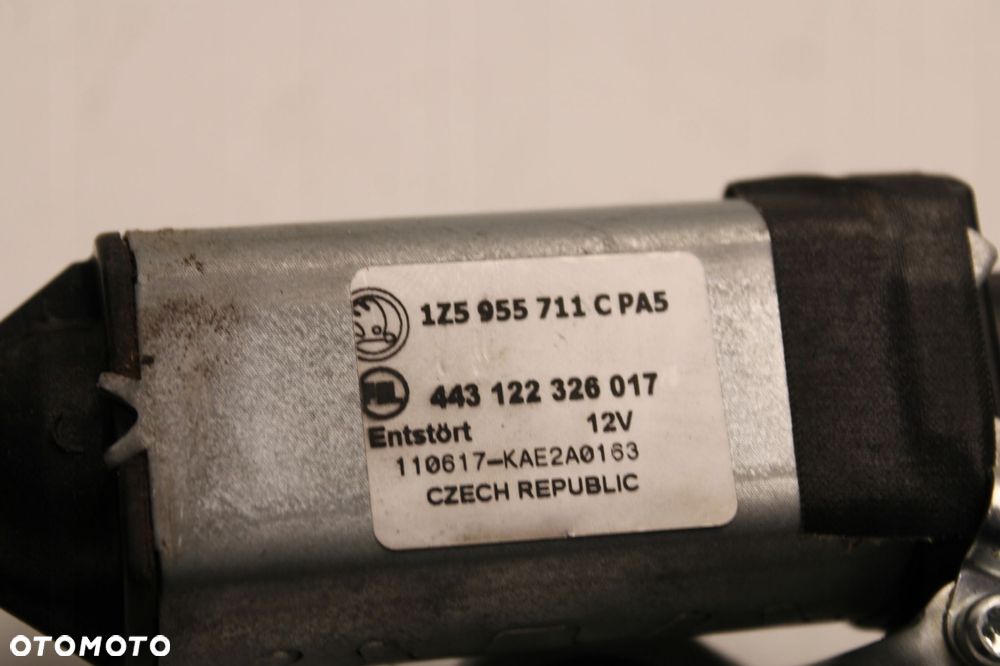 skoda octavia ii lift 08r- silniczek mechanizm wycieraczki tył 1z5955711 - 7