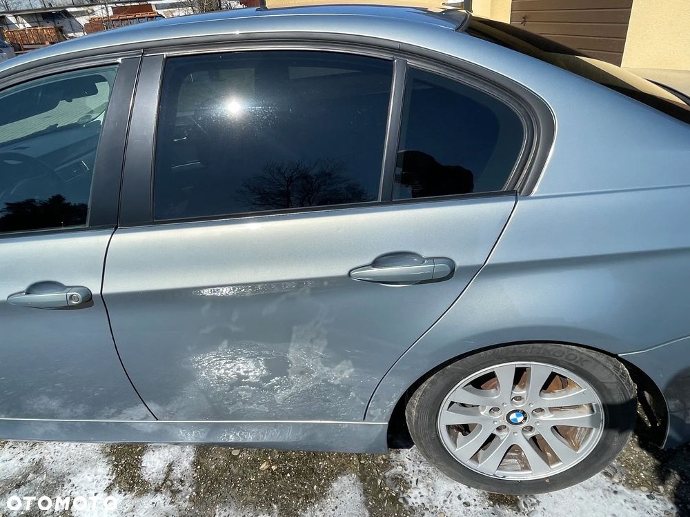 DRZWI LEWY TYŁ BMW E90 SEDAN A34 ARKTIS METALLIC TITANSILBER - 1