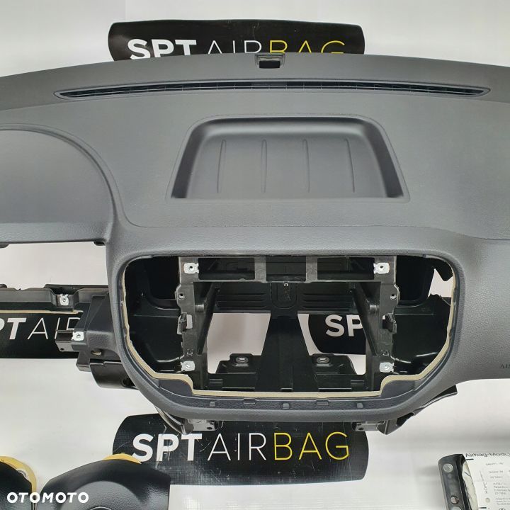 VW TIGUAN 1 I LIFT DESKA ROZDZIELCZA KONSOLA KOKPIT PULPIT PODUSZKI AIRBAG AIR BAG PASY KIT SET - 3