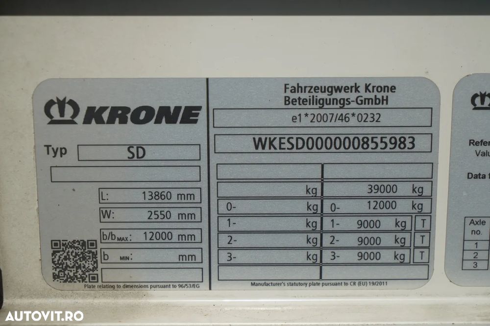 Krone KRONE / STANDARD / PUNCT DE RIDICARE / - 29