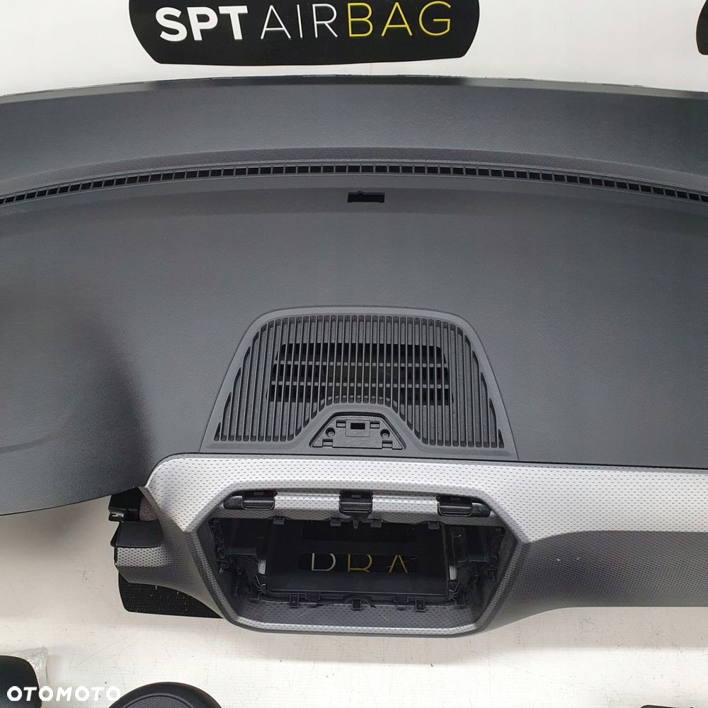 VW UP! UP DESKA ROZDZIELCZA KONSOLA KOKPIT PULPIT PODUSZKI AIRBAG AIR BAG PASY KIT SET - 3