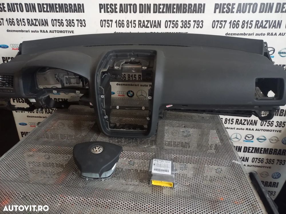 Plansa Bord Kit Airbag Vw Golf 5 Combi Break Variant Jetta Volan Stanga Europa Motor 1.4 Tsi CAX Cu - 4