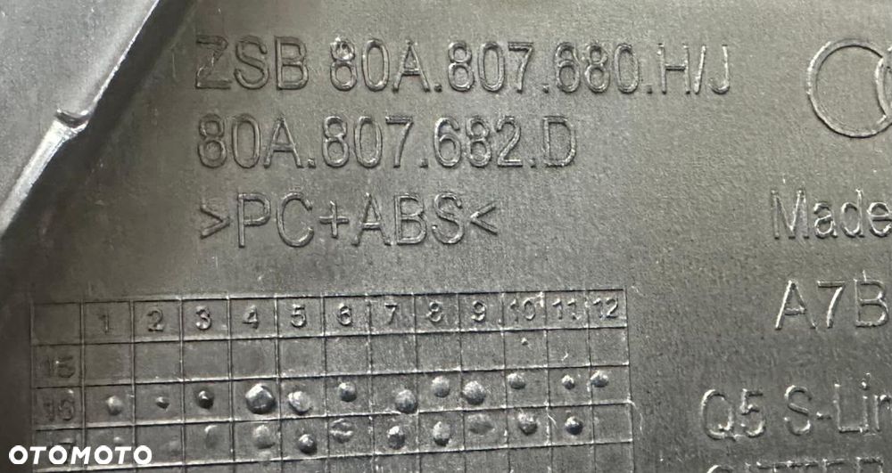 Kratki Zderzaka Audi Q5 S Line 80A807679 80A807680 - 6
