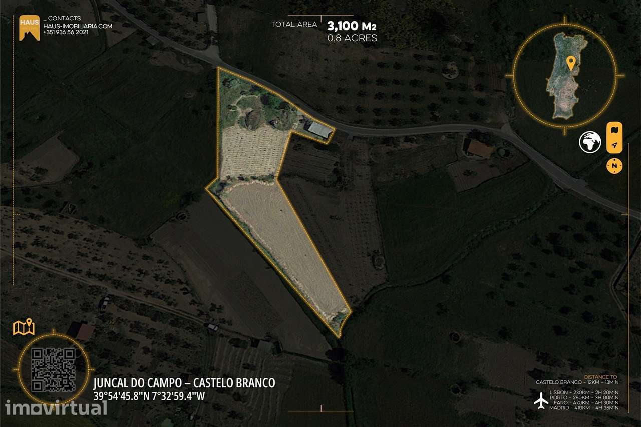 Quinta da Ribeira: Terreno Plano com Construção - Juncal do Campo - Grande imagem: 4/26