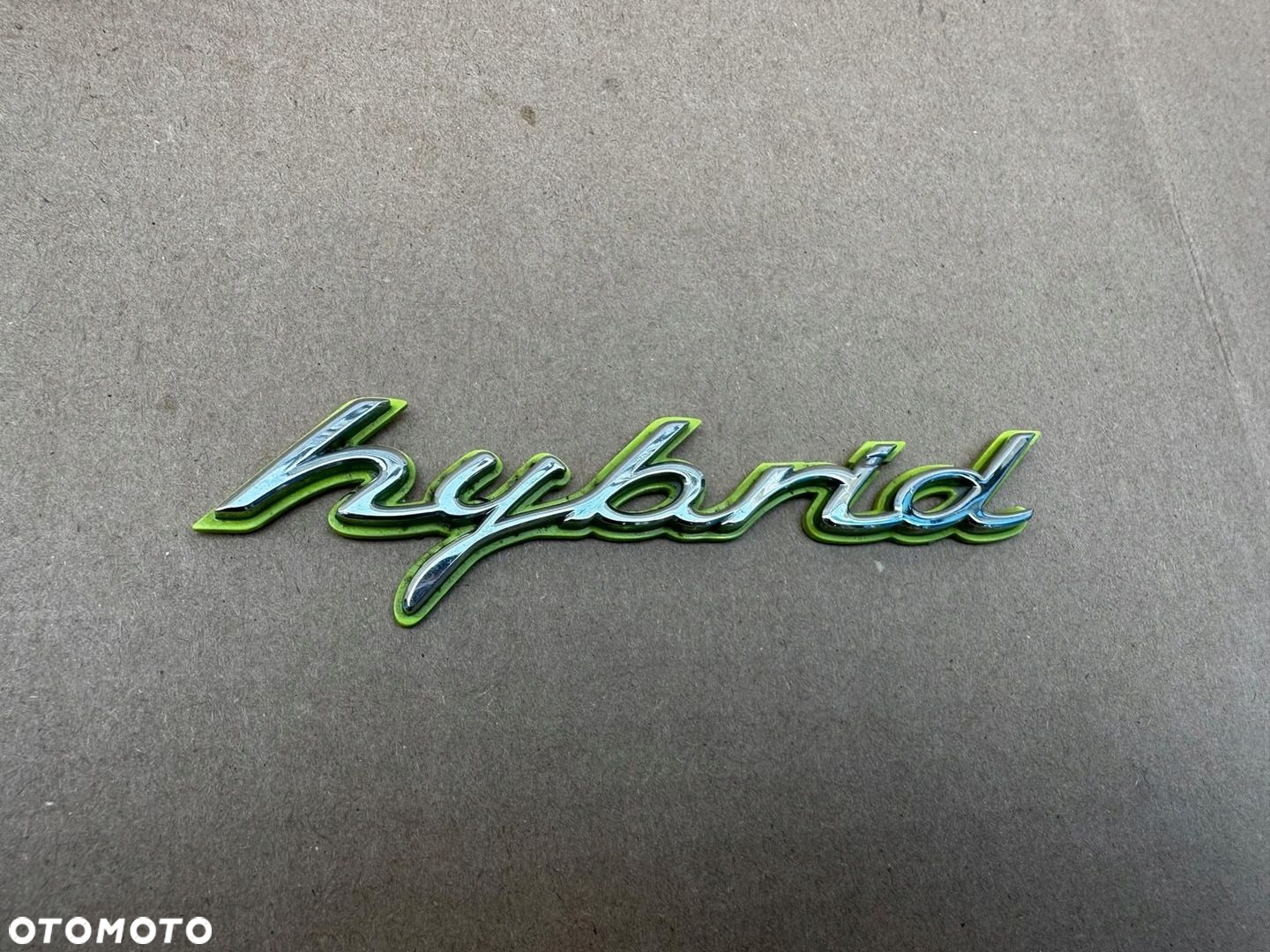 Porsche hybrid kolor Silver-Green EMBLEMAT ZNACZEK ORYGINAŁ - 2