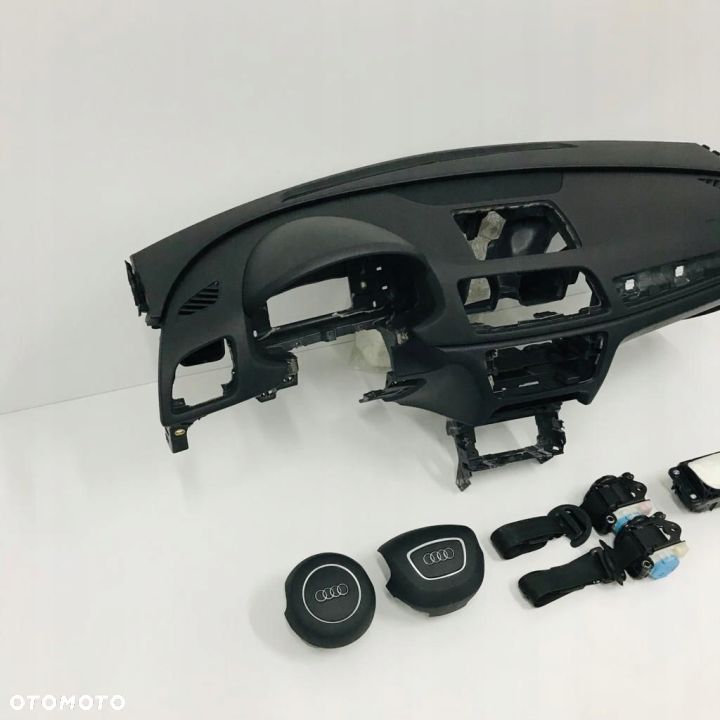 AUDI Q3 DESKA ROZDZIELCZA MIĘKKA KONSOLA KOKPIT PULPIT PODUSZKI AIRBAG AIR BAG PASY KIT SET - 2