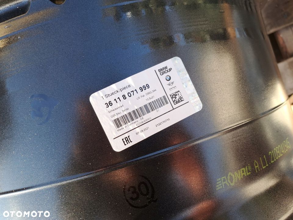 ORYG. BMW G05 X5 G06 X6 M-PAKIET 741M NOWA 3732 - 2