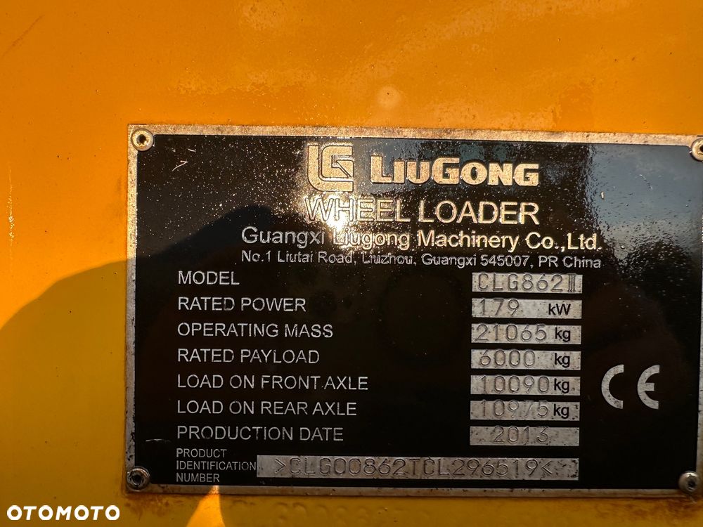 Liu Gong CLG862 lll Cat Liebherr JCB - 16
