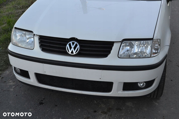 VW POLO 6N LIFT ZDERZAK PRZÓD PRZEDNI LB9A BIAŁY  GRILL  HALOGENY